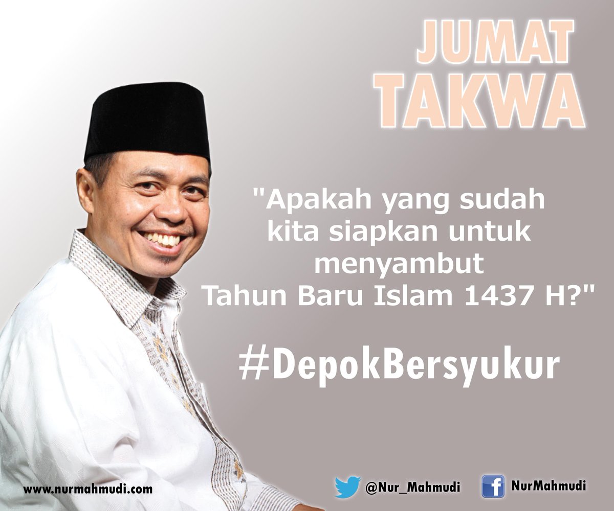 Nur_Mahmudi's tweet photo. Asslm... Apa yang sudah kita siapkan untuk menyambut Tahun Baru Islam 1437 H? Yuk kita berbagi saran dan masukan... http://t.co/1EGZEr4HFM