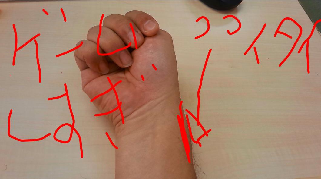 がちきゃんぱー 腱鞘炎チェック方法 親指握る 小指の方に手首伸ばす 痛い O Http T Co Uby2iucqqe