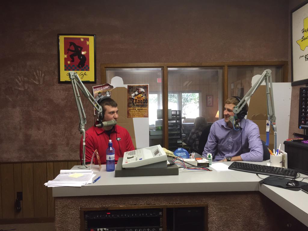 LionFball's tweet photo. Recorded the all-new pregame show w/ @Kylercrumpton &amp; @gordoncoleman8 today. Hear it tomorrow at 6:45p on Friendlee! http://t.co/P8XJzWTSCt