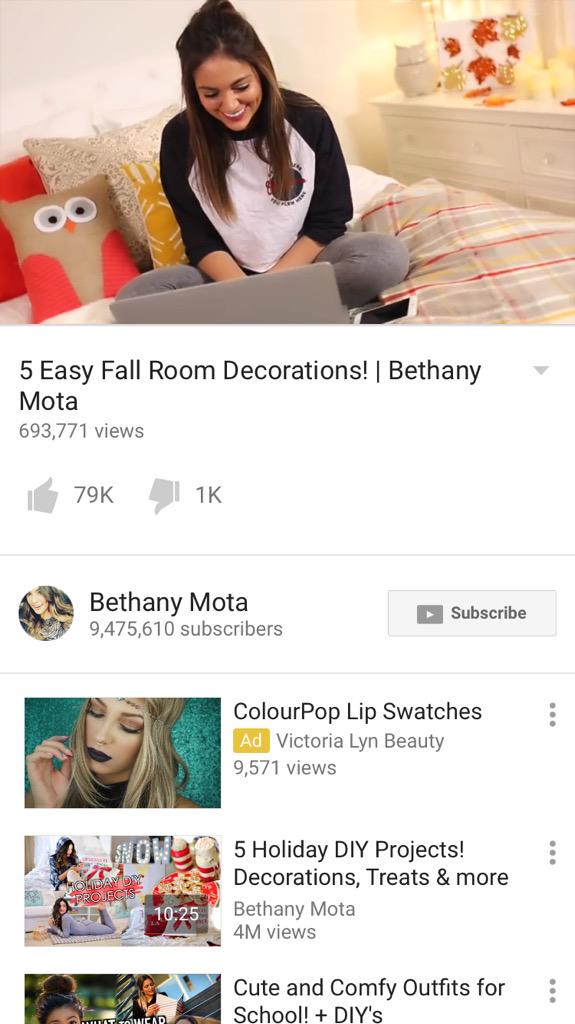 17beautyforever's tweet photo. I love Beth's new vid supera cuteβ€οΈπ @BethanyMota @BethanyMota @BethanyMota @BethanyMota #fallingwithbeth http://t.co/VSzH0jm8Wt