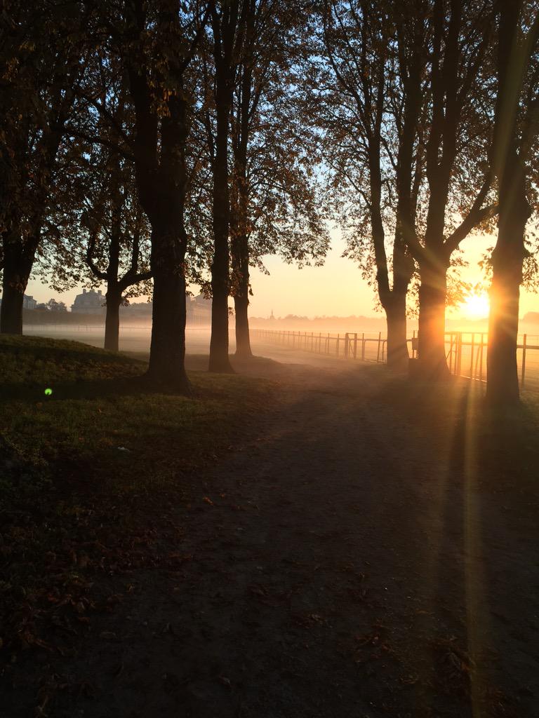 Une si belle lumière matinale de#chantilly pour vous souhaiter une bonne journée ! #Lifeisbeautiful #magic #energy