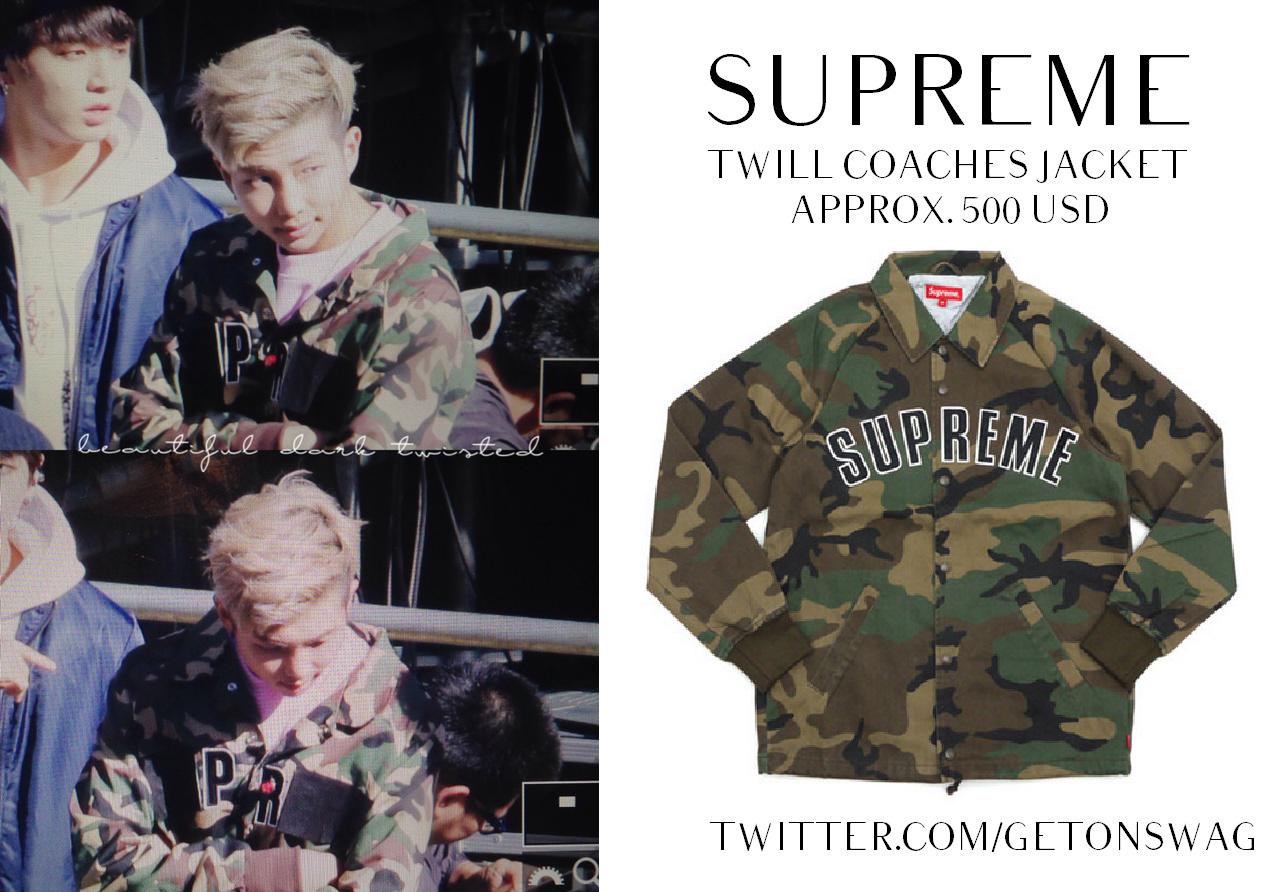 福袋特集 2021 Supreme Twill Coaches Coaches Jacket