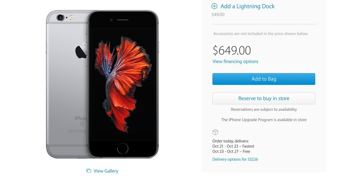 Pre-Owned | Apple Iphone 6s Plus (16gb) | Shop Now