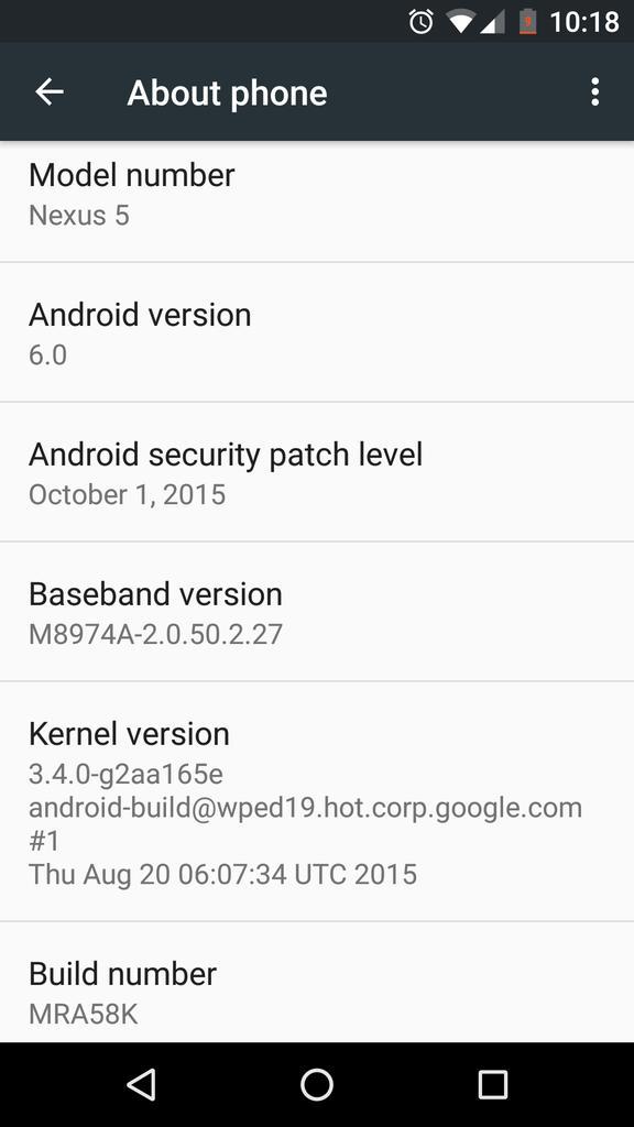 juliastechspot's tweet image. Finally got the #Android 6.0 Marshmallow update today! 📲😀
〰
#Android60 #AndroidMarshmallow #Nexus5 #Google #update