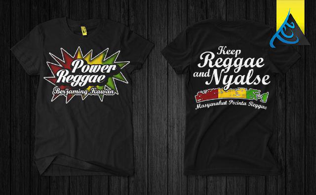 T-SHIRT Power Reggae cuman 85 k guys ayoooooo jngann sampe keabisan