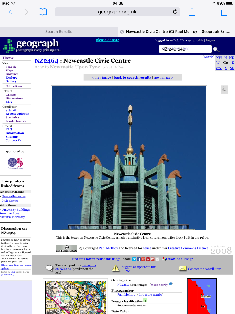 Geograph_Bob's tweet photo. @DrTeresaCairns #Newcastle #CivicCentre?
Try http://t.co/dMxpJWsQGx #PostWarBuilding @ #Geograph -add yours too! http://t.co/xSwFPo7rXC