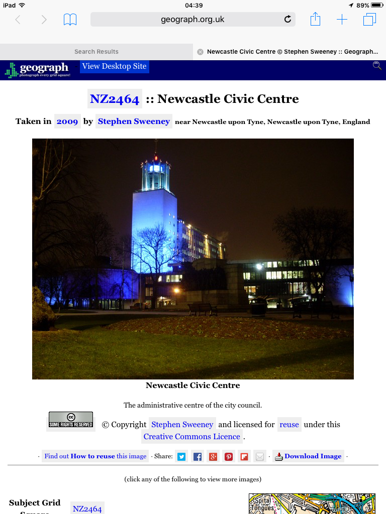 Geograph_Bob's tweet photo. @DrTeresaCairns #Newcastle #CivicCentre?
Try http://t.co/dMxpJWsQGx #PostWarBuilding @ #Geograph -add yours too! http://t.co/xSwFPo7rXC