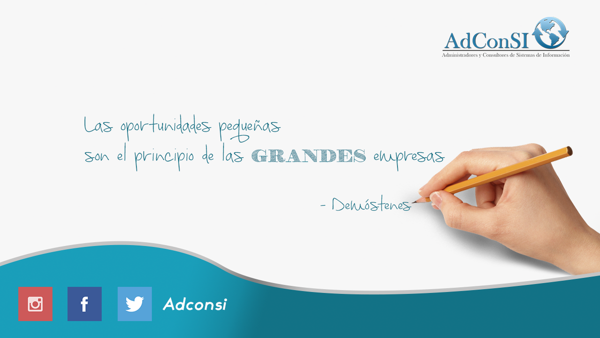 Adconsi's tweet photo. Las oportunidades pequeñas son el principio de las grandes empresas
#SemanaDelEmprendedor  #PYMES #emprendedores http://t.co/eebHW50vDt
