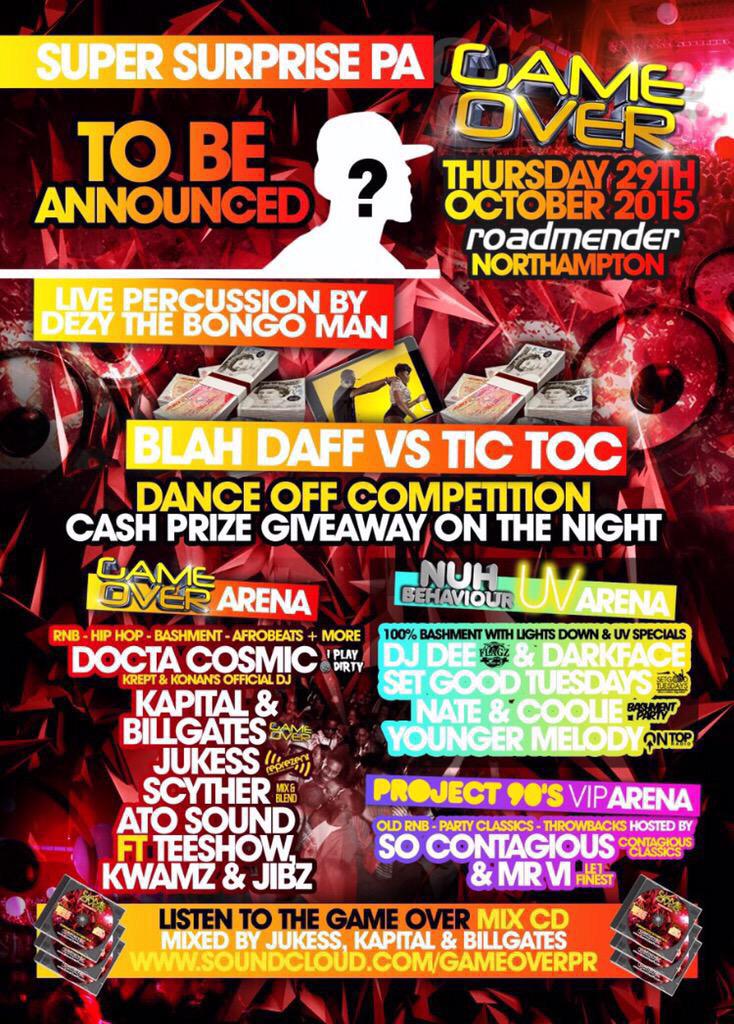 DeejayDeeUk's tweet photo. #GameOverNN2 is going to be a rave you won't want to miss🎉 http://t.co/Z0TNLO9iRK