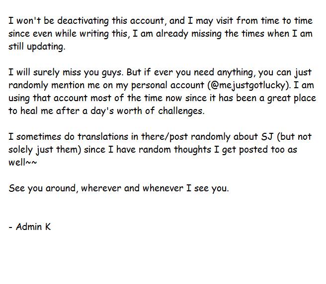 SJsSapphireBlue's tweet photo. GOODBYE/HELLO !

Thanks for everything all. If you need anything just mention me @mejustgotlucky 

I will miss u all. http://t.co/GwDZvC9WtB