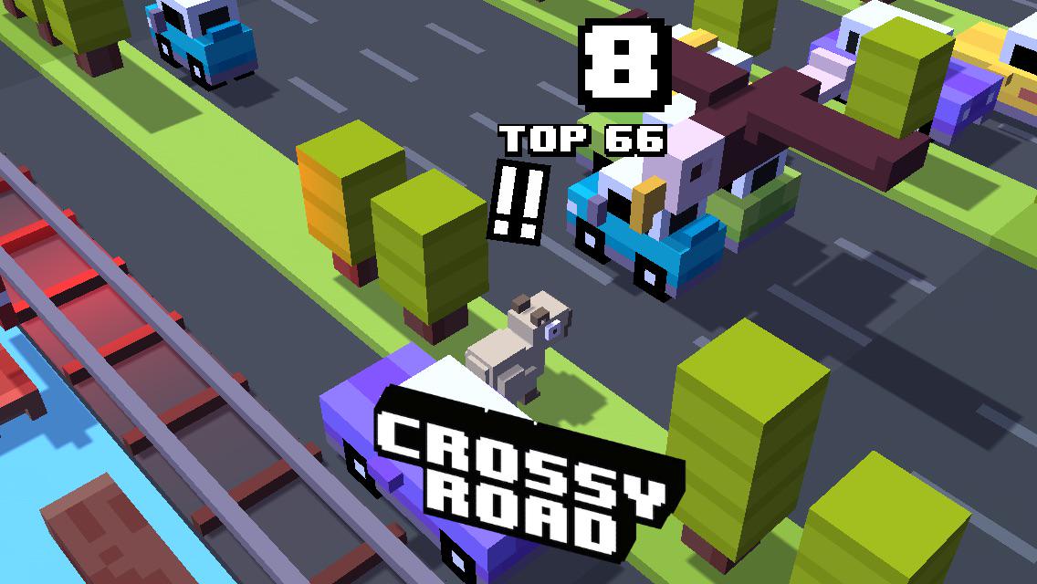 SsuJake's tweet image. 8 on #crossyroad. My top is 66. crossyroad.com