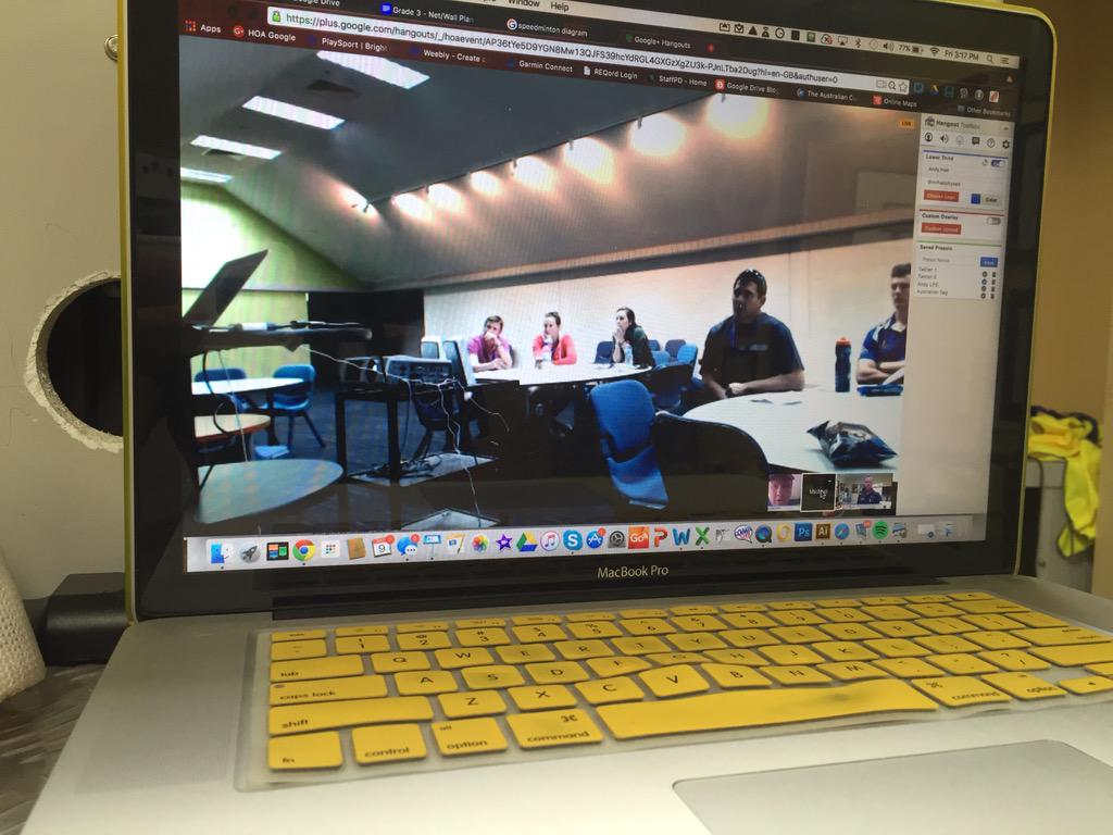_andyhair_'s tweet photo. @Nerdyphyseder thanks for the invite to talk about Connected Education @azzalanche 1st time speaking!#ACTivate2015 http://t.co/HDcOM77sRZ