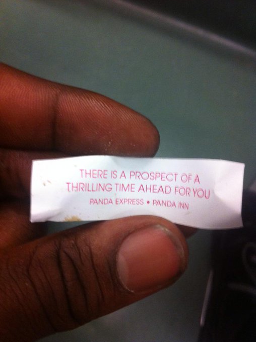 There's a woe waiting on me just by the fortune it's good! http://t.co/q4gIL3pY3m<a href="/tag/gymbuzz"class="tags"><span>#gymbuzz</span></a>