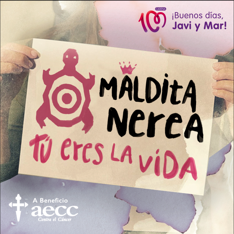 CADENA100's tweet photo. En 1 h. podrás escuchar el himno de #CADENA100PorEllas, #TúEresLaVida de @MalditaNerea, a beneficio de la @AECC_es. http://t.co/Sa2XJvPnS3