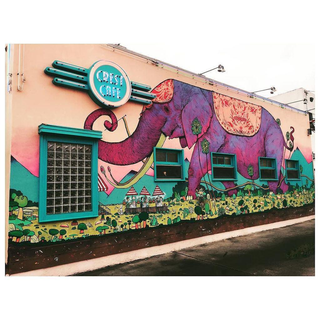 CaTurfPros's tweet photo. Enamorada de Hillcrest #mysdphoto #hillcrest #crestcafe #elephant #mural #sandiegoArt by gabaccia on InstaGram http://t.co/nUix7sFbEs