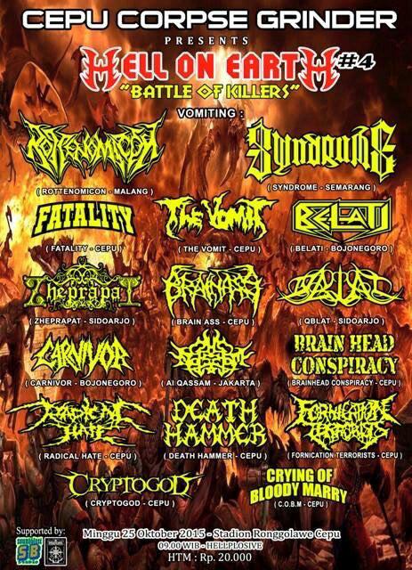 update show Belati live at Hell on earth 4 ..see you #gigs #thrashmetal