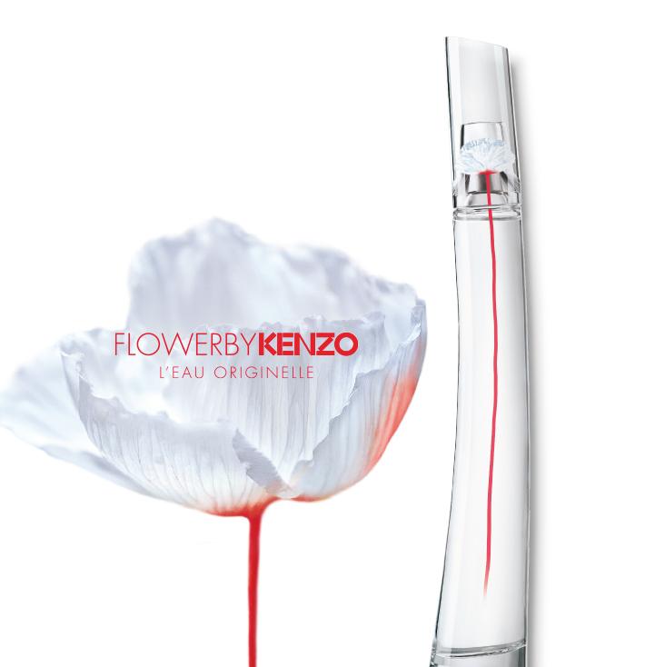 Kenzo L'eau Originelle. The fresh, sparkling and feminine floral fragrance, inspired by rare white poppy.