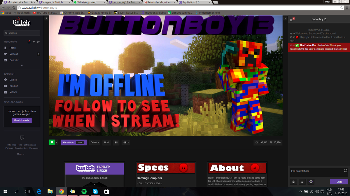 theysC2's tweet image. @JackButton35560 because i cant be in chat today : enjoy my 4th month subscribtion to you #buttonarmy #buttonsub