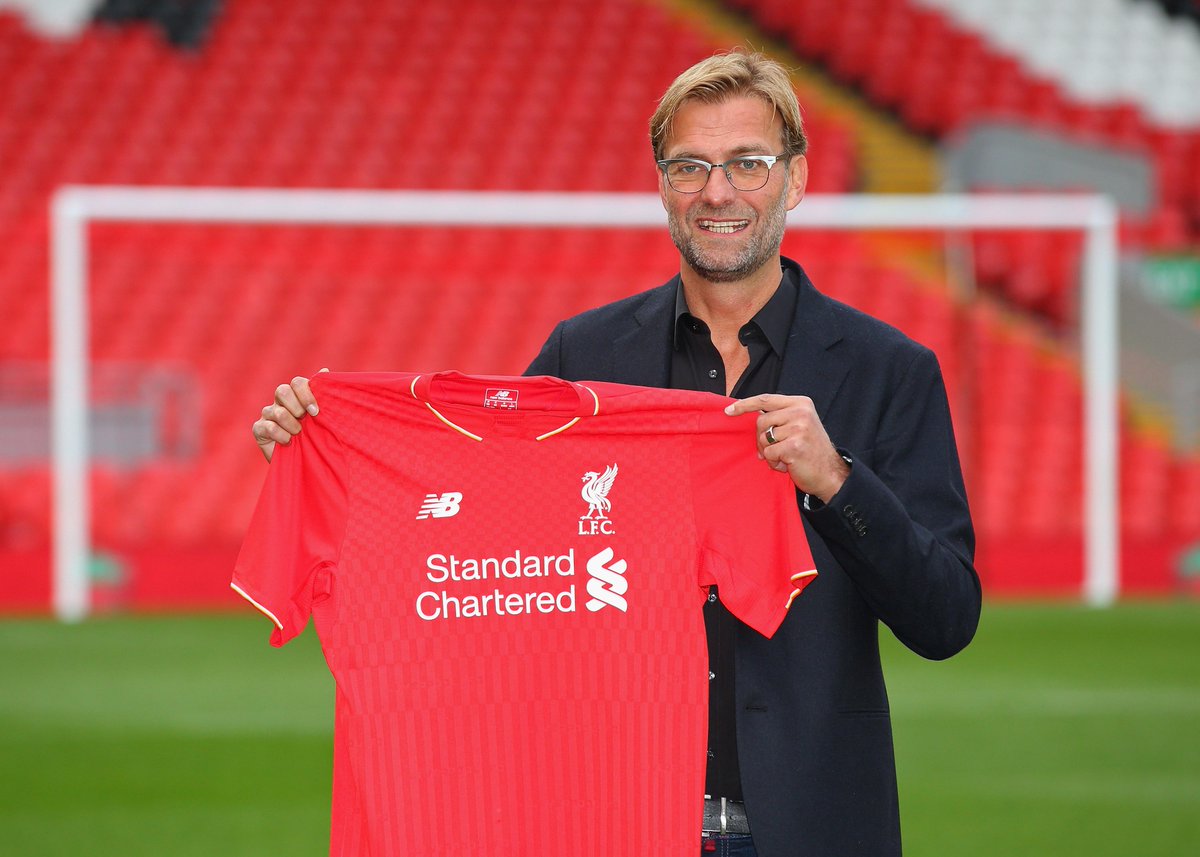 LFC's tweet photo. "Jürgen Klopp will be great for #LFC," says @Carra23 http://t.co/C3ZZOn59Wo #KloppLFC http://t.co/xyOuUQNXSW