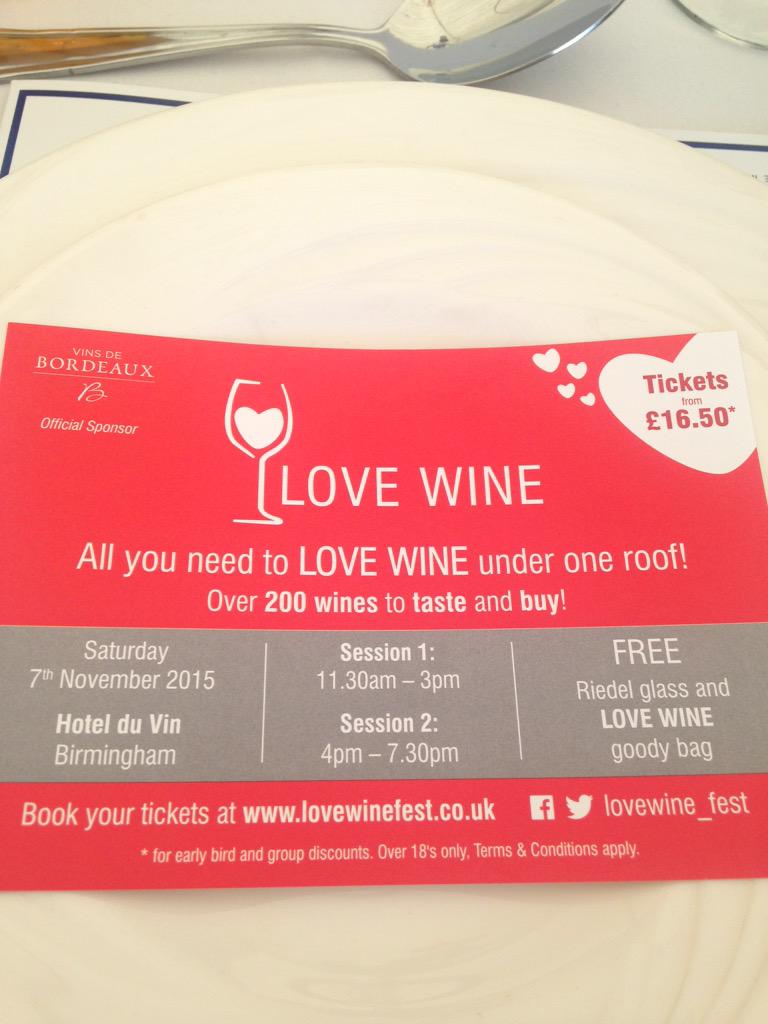 hnssigns's tweet photo. Wow! Looks like a great offer. @brumhour what do you think? #harborneCC @lovewine_fest http://t.co/vCLrhXIO75