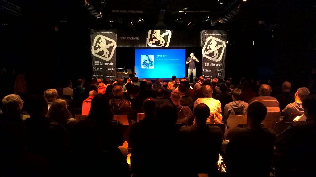 JustCommunityEV's tweet photo. Marcel Tilly on stage, delivering the #nrwconf 2015 @Microsoft keynote. http://t.co/pMEQRcgsPH
