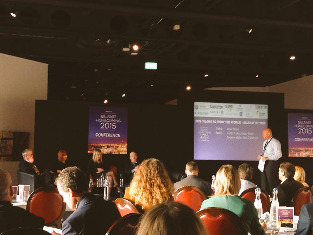 niscifest's tweet photo. Back in @TitanicBelfast after #INVENT2015 for #BelfastHomecoming. Great discussion on Belfast in 2020. http://t.co/Q5G4dF8E16