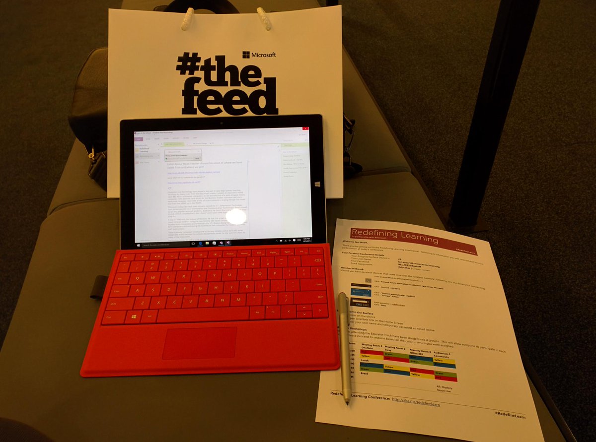 IanStuart66's tweet image. At the #RedefineLearn conference in London showing #OneNote and #Classnotebook