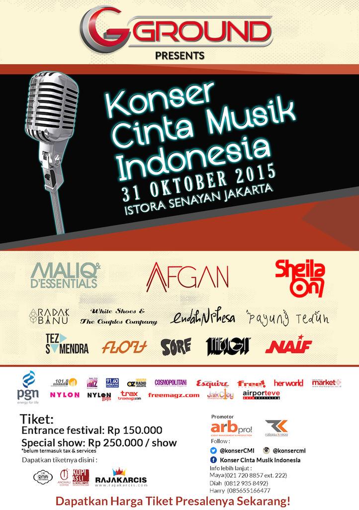 payungteduh's tweet photo. Jakarta 31Okt
PayungTeduh @sheilaon7 @float_project @endahNrhesa @SOREband @wsatcc dll di @KonserCMI, ISTORA SENAYAN http://t.co/ExkjVuyMwi