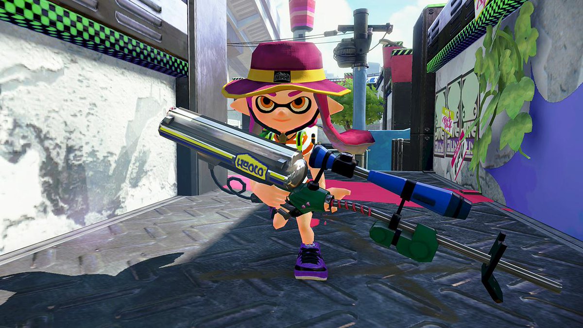 Splatoon スプラトゥーン 同じく10月10日午前11時 新しいブキ 3kスコープカスタム が追加される スコープ 付きの リッター3kカスタム で 3kスコープ と共に全ブキの中で最長射程を誇る サブは ジャンプビーコン スペシャルは