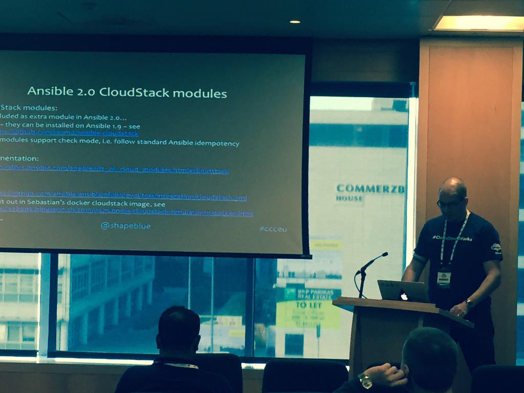 shapeblue's tweet photo. Using #ansible to deploy #CloudStack . @dagsonstebo (code from @resmo79 ) http://t.co/BjE49MLNxd