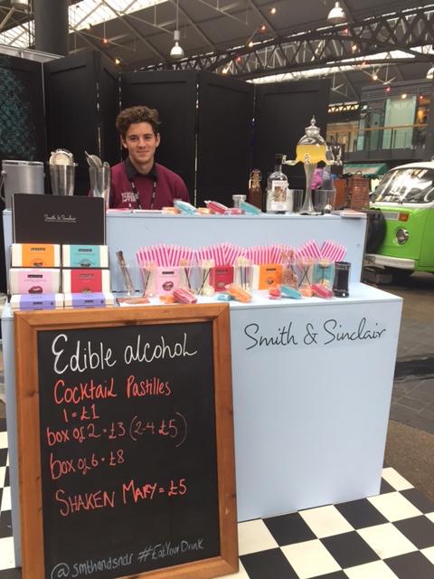 GetYourDotBar's tweet photo. Loved seeing @SmthandSnclr at #LCW15 Spitalfields Village. Who can say no to #vodka pastilles? #dotbar #eatyourdrink http://t.co/r76R0lTbDT
