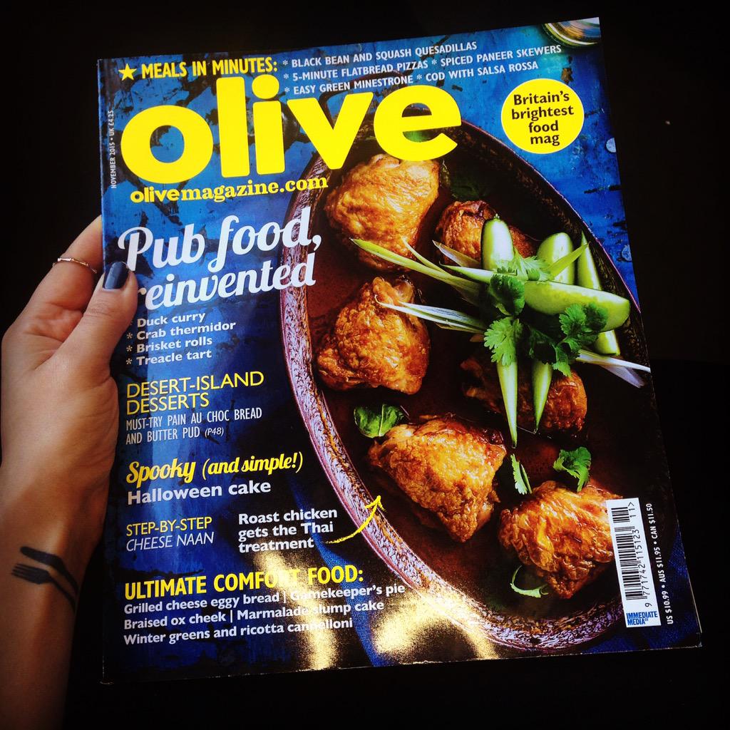 Well isn't this just a little bit exciting. My first issue of <a href="/olivemagazine/">olive magazine</a> is out NOW