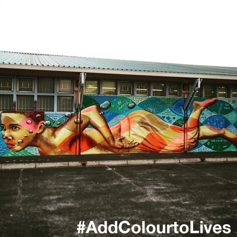 parkinn's tweet photo. Complete. The fifth and final #AddColourtoLives mural is done! Cape Town @ParkInnNewlands, it's been a pleasure! http://t.co/5oeWkY6a4z