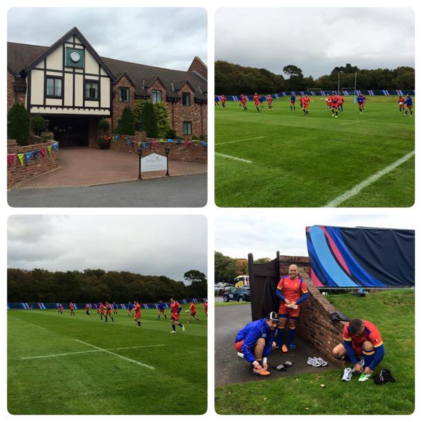 Woodbury_Park's tweet photo. @RugbyRomania got straight in with the training yesterday #RWC2015 #TryExeter http://t.co/a7Vio09dvi