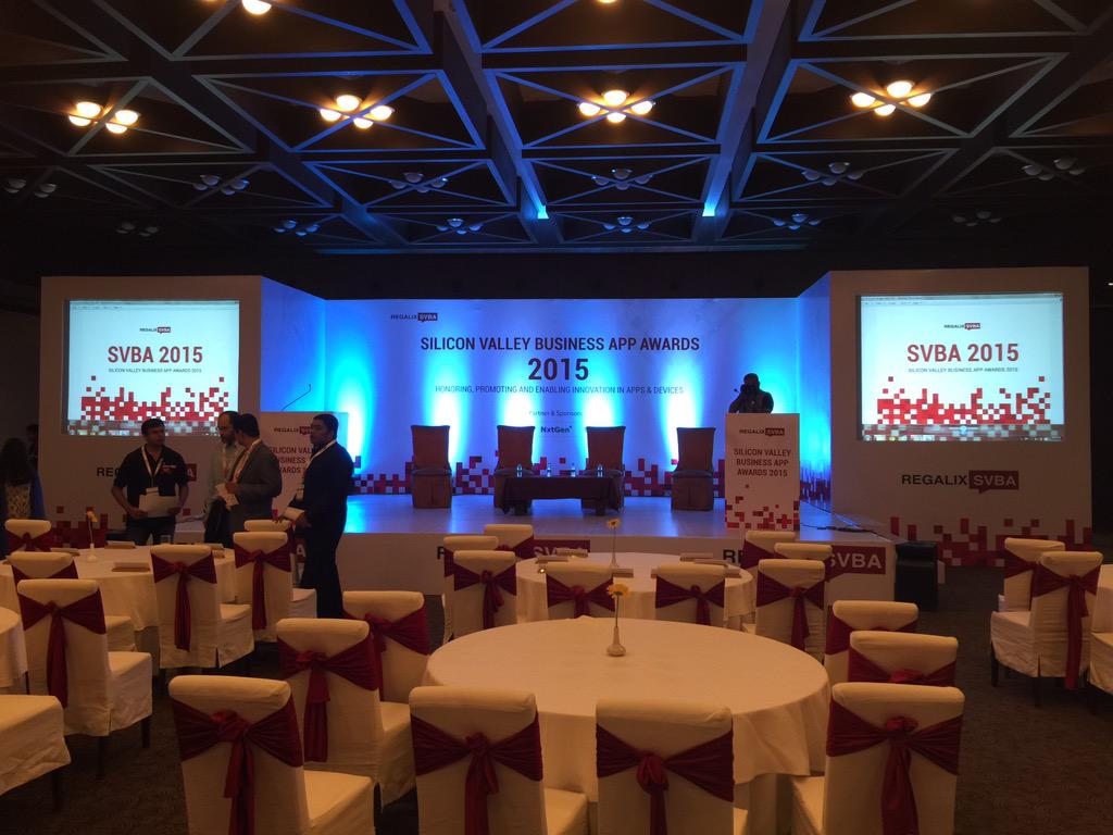 vikassharan's tweet photo. @vikassharan #SVBAInd2015 all set for a fantastic Regalix SVBA 2015 http://t.co/NDI31fNKbP