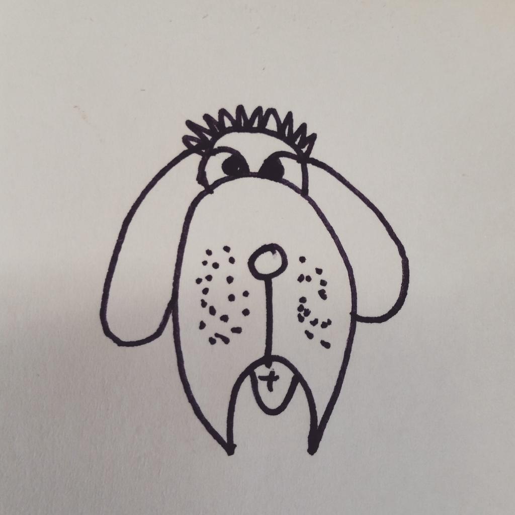 LoveDrawingDogs's tweet photo. Here is your #dailydog look at his #cute little #dogface Have a #barkingmad #Friday 😘 #dog #lovedrawingdogs http://t.co/X6LPT5YjKy