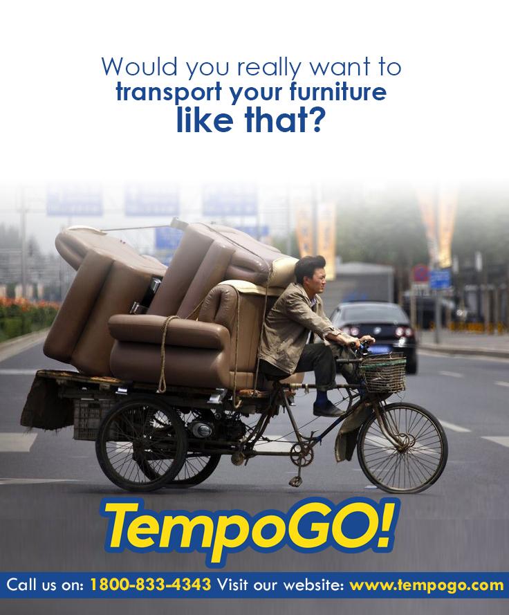 TempogoIN's tweet photo. Why spoil the upholstery of your new sofa set like that when TempoGo! is just a phone call away! #Logistics http://t.co/jreCTFTzxg