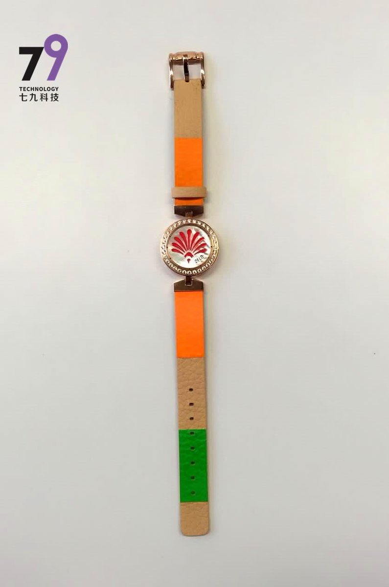 mstech79's tweet image. Red-Deco with 32 Dia Rose Gold Plated Smart watch
