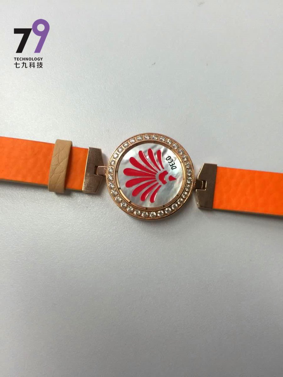 mstech79's tweet image. Red-Deco with 32 Dia Rose Gold Plated Smart watch