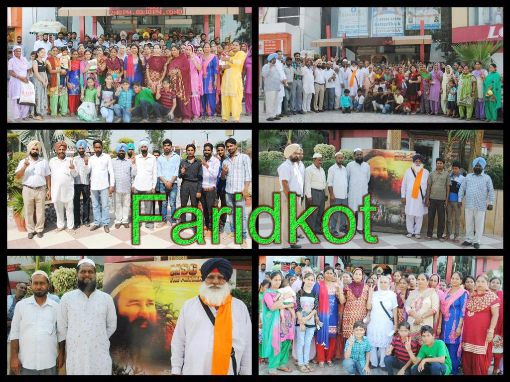 #SaluteMSG2Fans of Faridkot, amazing display of Unity with all religions interwoven in divine thread of MSG2 spirit.