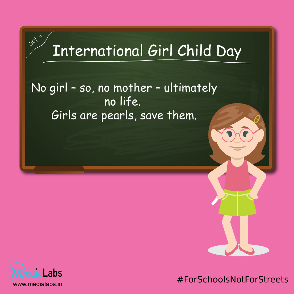 MediaLabsIndia's tweet photo. International Day of the Girl Child
#ForSchoolsNotForStreets #BrighterFuture #BecauseIAmAGirl
#62MillionGirls http://t.co/BX4bGTOVVA