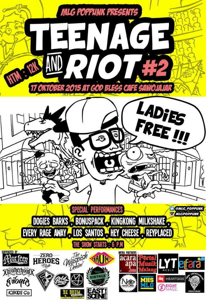 Simak ------> "@CableCar_MLG: episode 2 <a href="/MLG_POPPUNK/">MLGPOPPUNK</a> : Teenage &amp; Riot #2 ! October 17, 6pm. GodBless Cafe "