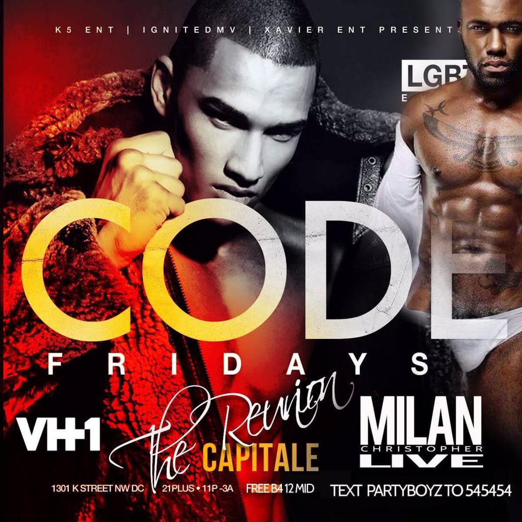MilanChrisGordy's tweet photo. So this just in tonight - #DC @HamiltonEntDC #CODEFridays @ Capitale
1301 K st. NW-DC come party w/ me & more http://t.co/H5sH91q2PB