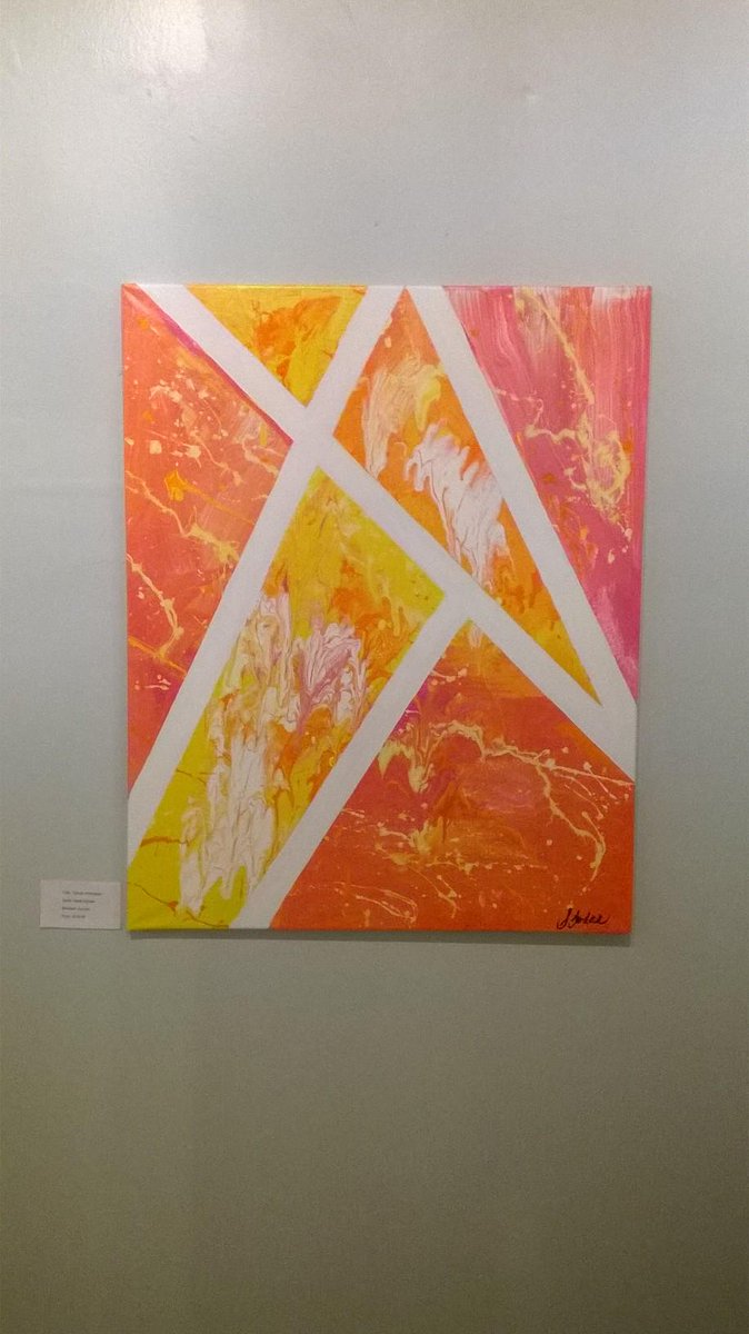 Buschlive's tweet image. Acrylic medium, "Social Awareness", by Sarah Jordan 2015.
original piece is featured at E.S.T.A. Art Gallery.:-)