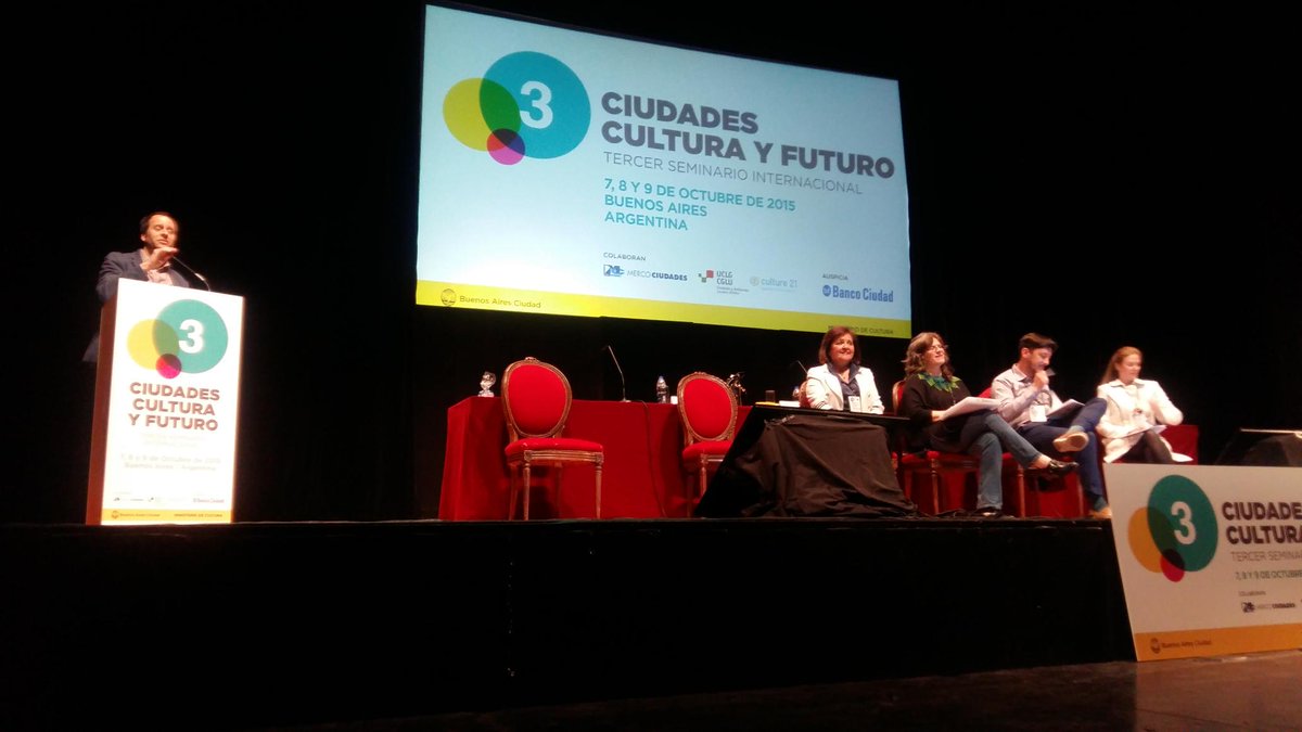 agenda21culture's tweet photo. Sesión de Cultura e inclusión con @AndresGribnicow @JorgeMelguizo, @alexschjelderup @pmarchiaro http://t.co/xc0PBTAkN8