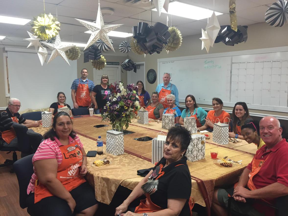 6951 CAM event. Leroy Selmons bbq catered by the store leadership team. We appreciate our cashiers