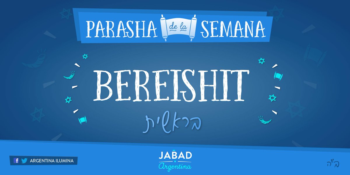 ¡Shabat Shalom para todos! El horario de encendido de velas es 18:42 hs. La Parasha bit.ly/Bereishit