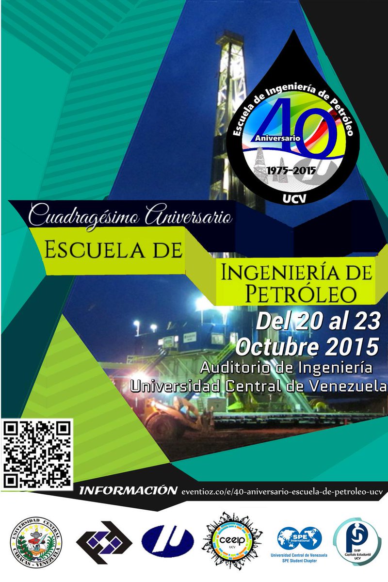 Todo listo para los 40 años de la Escuela de Petróleo UCV. #40petroleoUCV