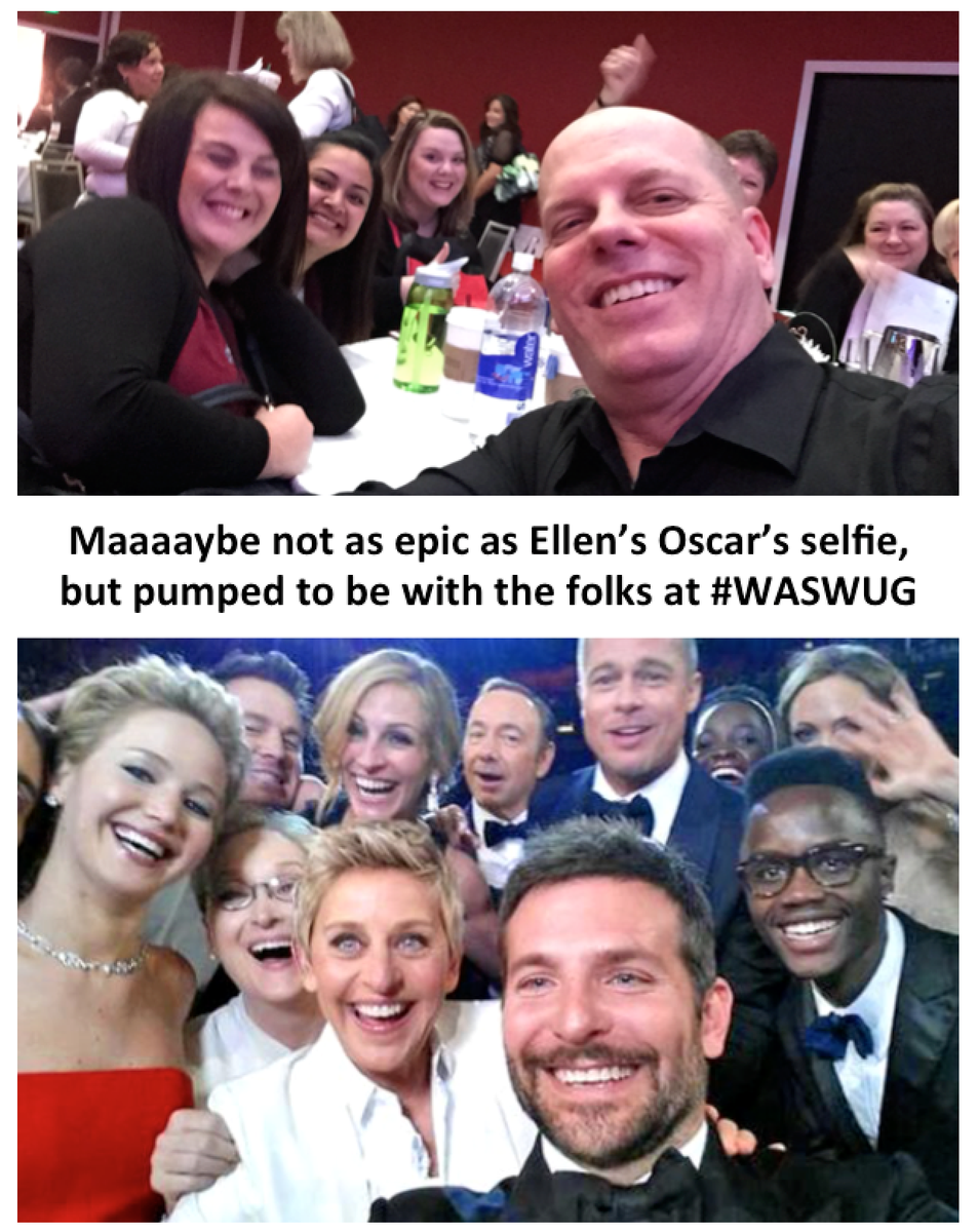 ExtremeMeetings's tweet photo. In Spokane with #WASWUG. Just heard global explorer extraordinaire Helen Thayer wow this audience and me! http://t.co/2tSgnZBtPo