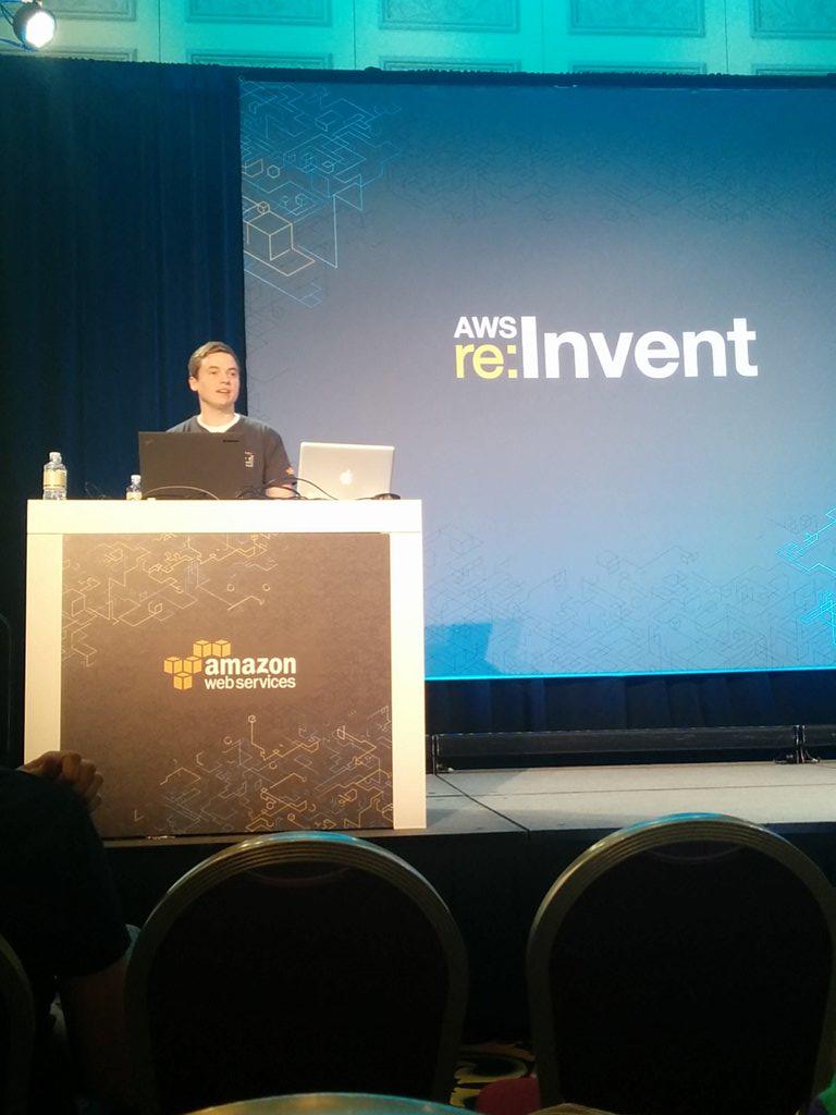 Rifflock's tweet image. Great talk on the new #AmazonSDK for #golang here at #reinvent #aws #reinvent2015